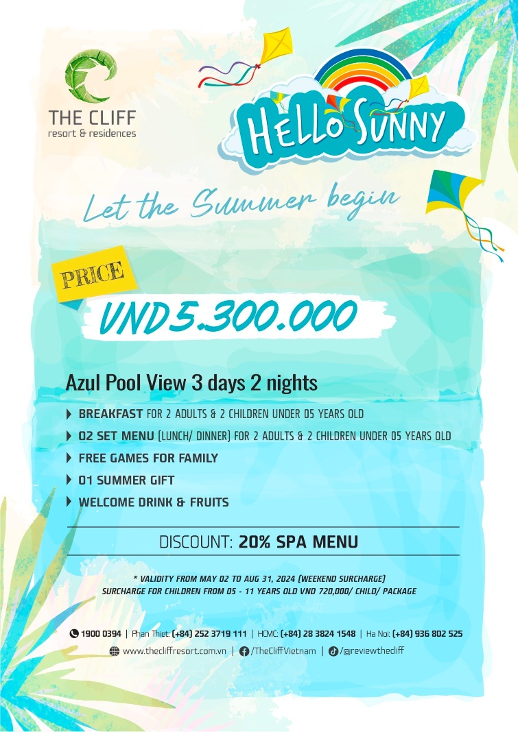 Cliff Resort launches Hello Sunny