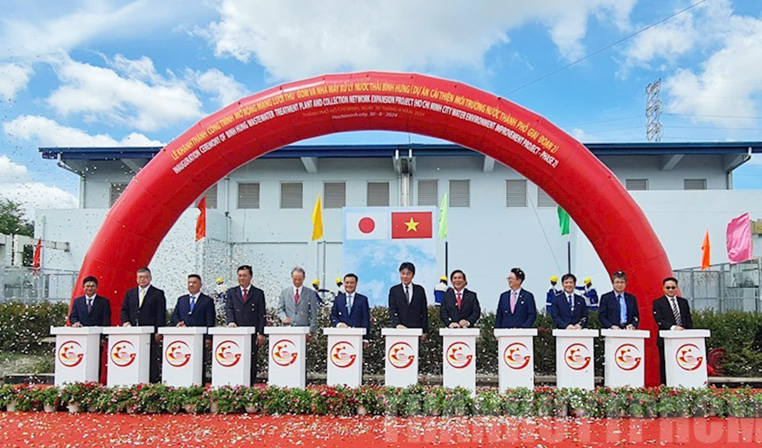 Vietnam’s largest wastewater treatment plant inaugurated in HCMC