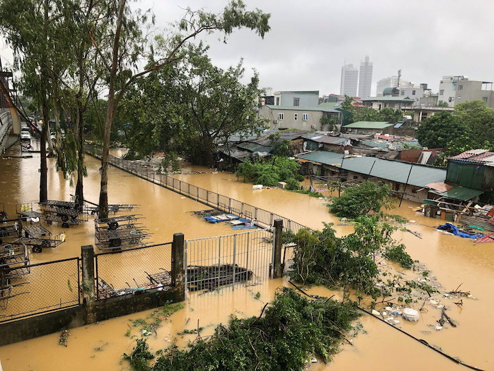 Rivers in northern Vietnam begin to recede