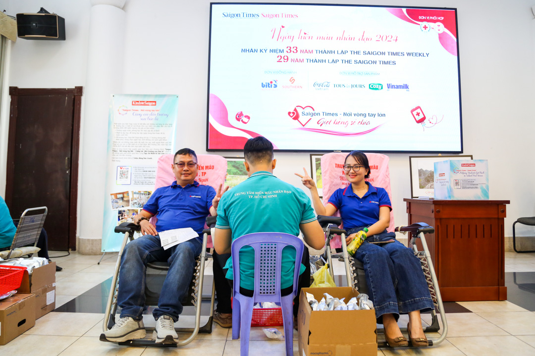 Saigon Times blood drive attracts 140 donors