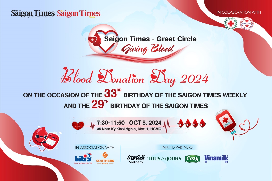 Saigon Times blood drive slated for Saturday
