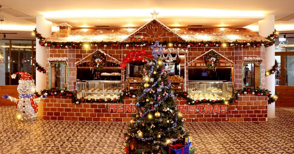 Giant gingerbread house at Alma Resort Cam Ranh