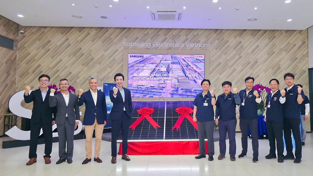 Samsung Electronics breaks ground on rooftop solar power project at Bac Ninh plant