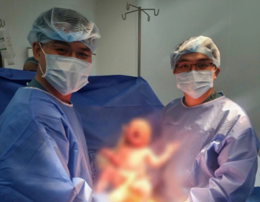 Pregnant woman saved after electric shock