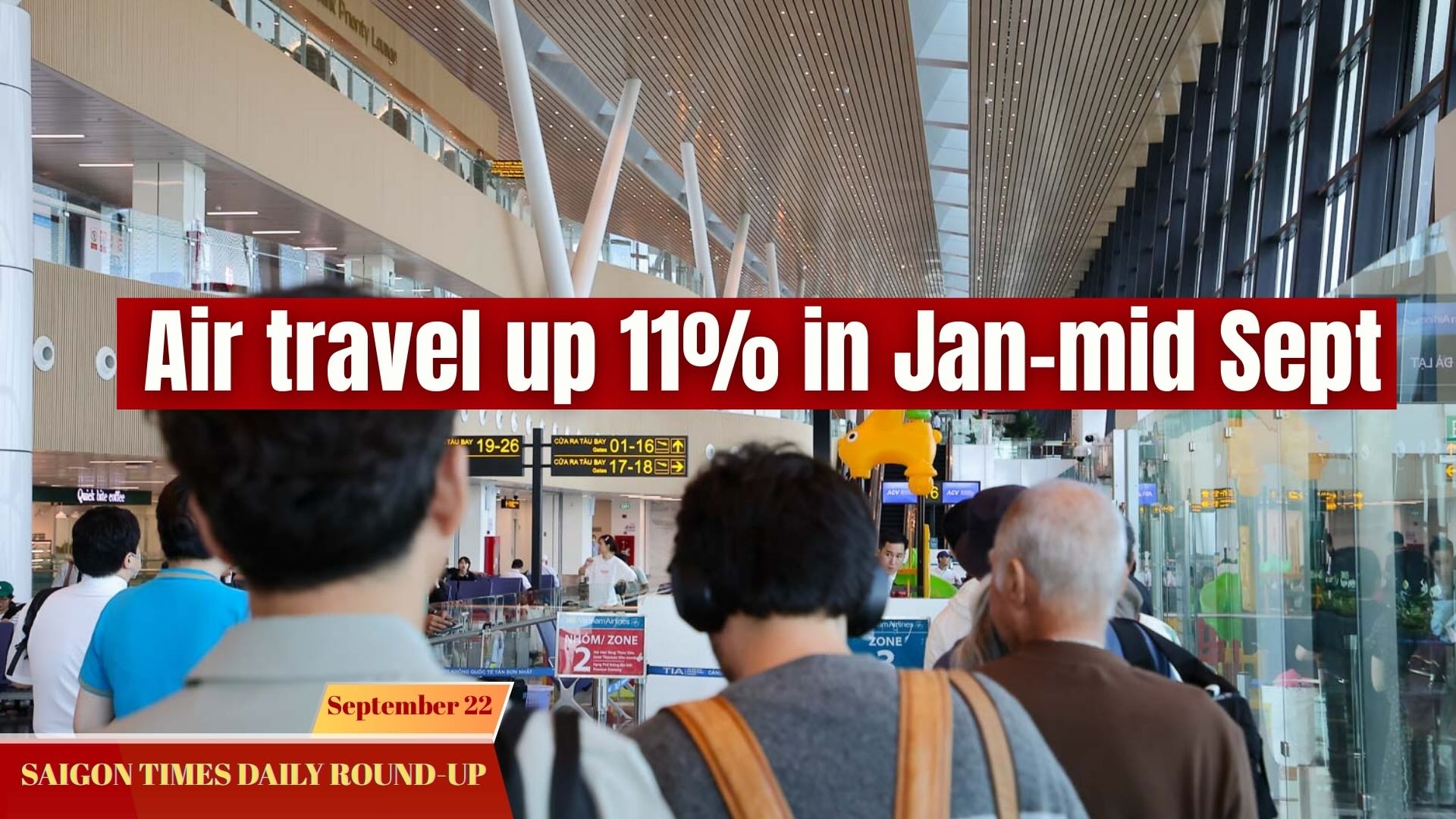 Daily Round-up: Air travel up 11% in Jan-mid Sept