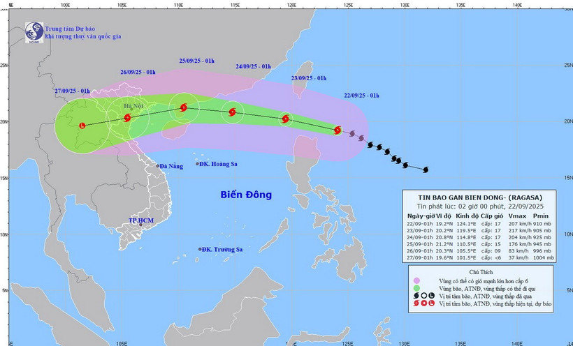 Vietnam braces for super typhoon Ragasa as it nears East Sea