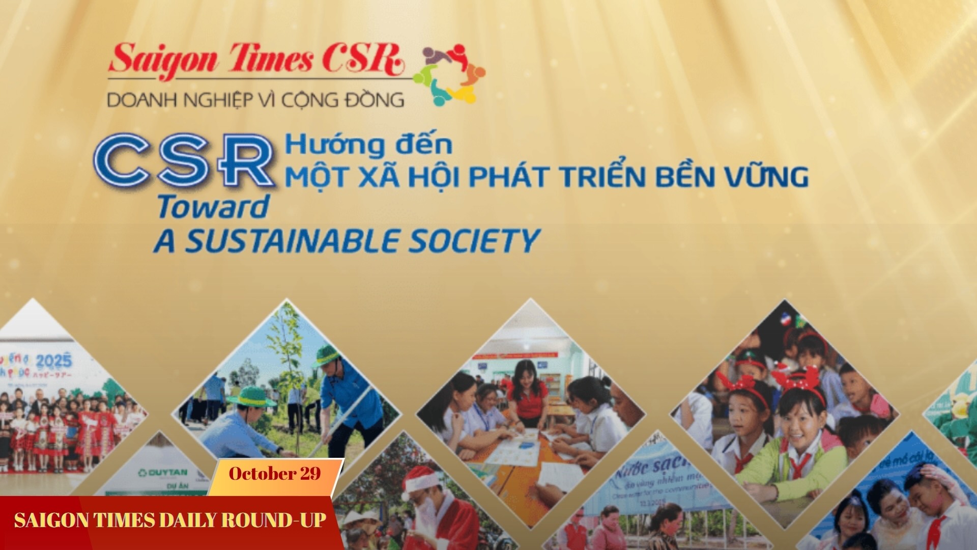 Daily Round-up: Saigon Times recognizes 40 businesses for outstanding community contributions