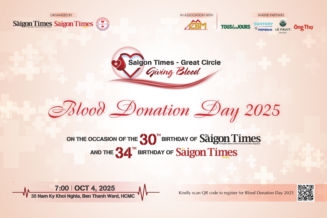 Saigon Times Group to hold blood donation drive this Saturday