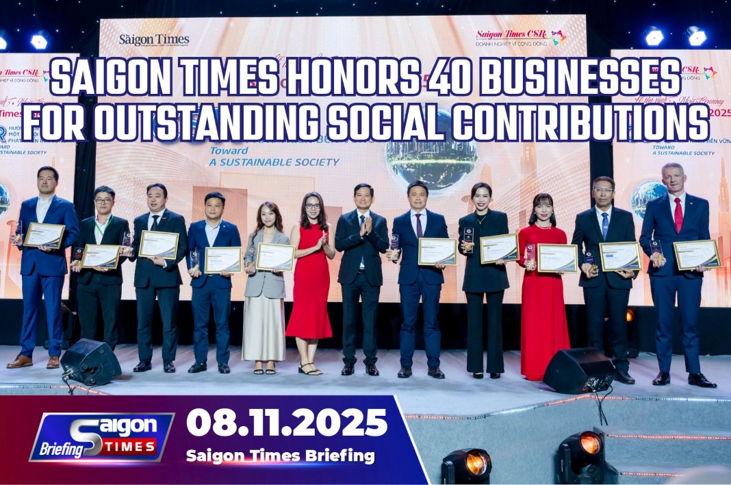 Saigon Times honors 40 businesses for outstanding social contributions