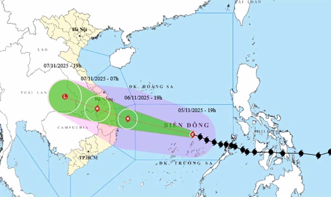 Typhoon Kalmaegi forecast to hit Dak Lak, Gia Lai, Quang Ngai