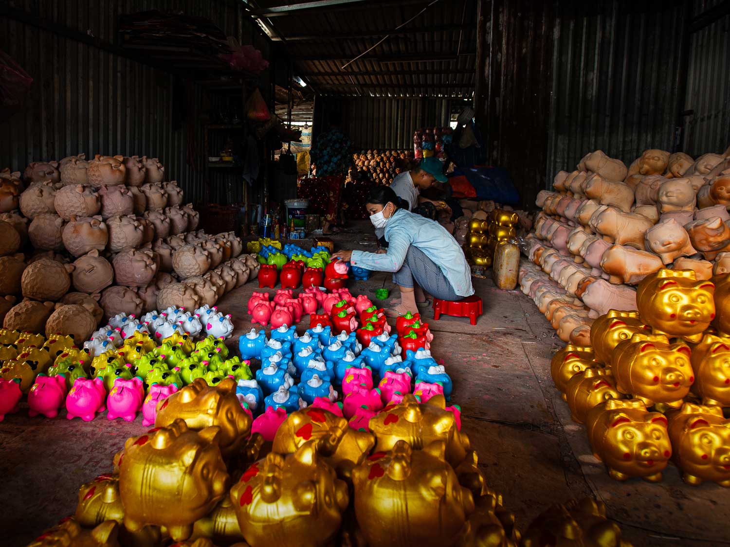 Piggy bank craft through the lens