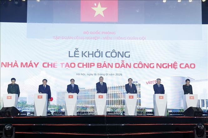 Vietnam starts building first domestic semiconductor chip fabrication plant