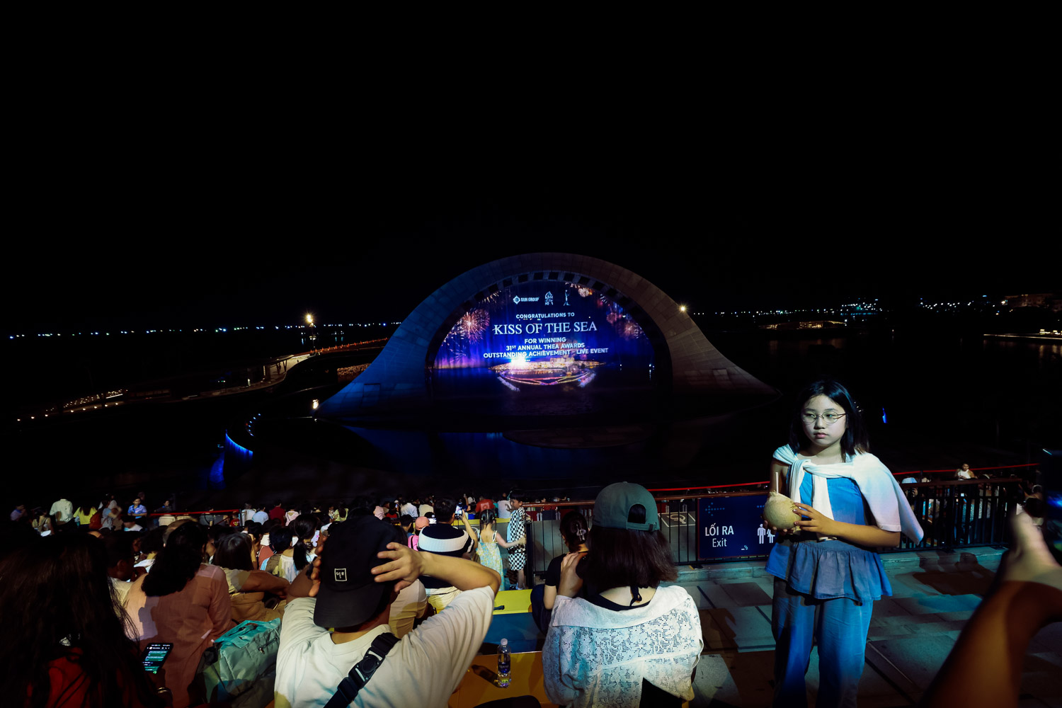 A multimedia spectacle by the sea