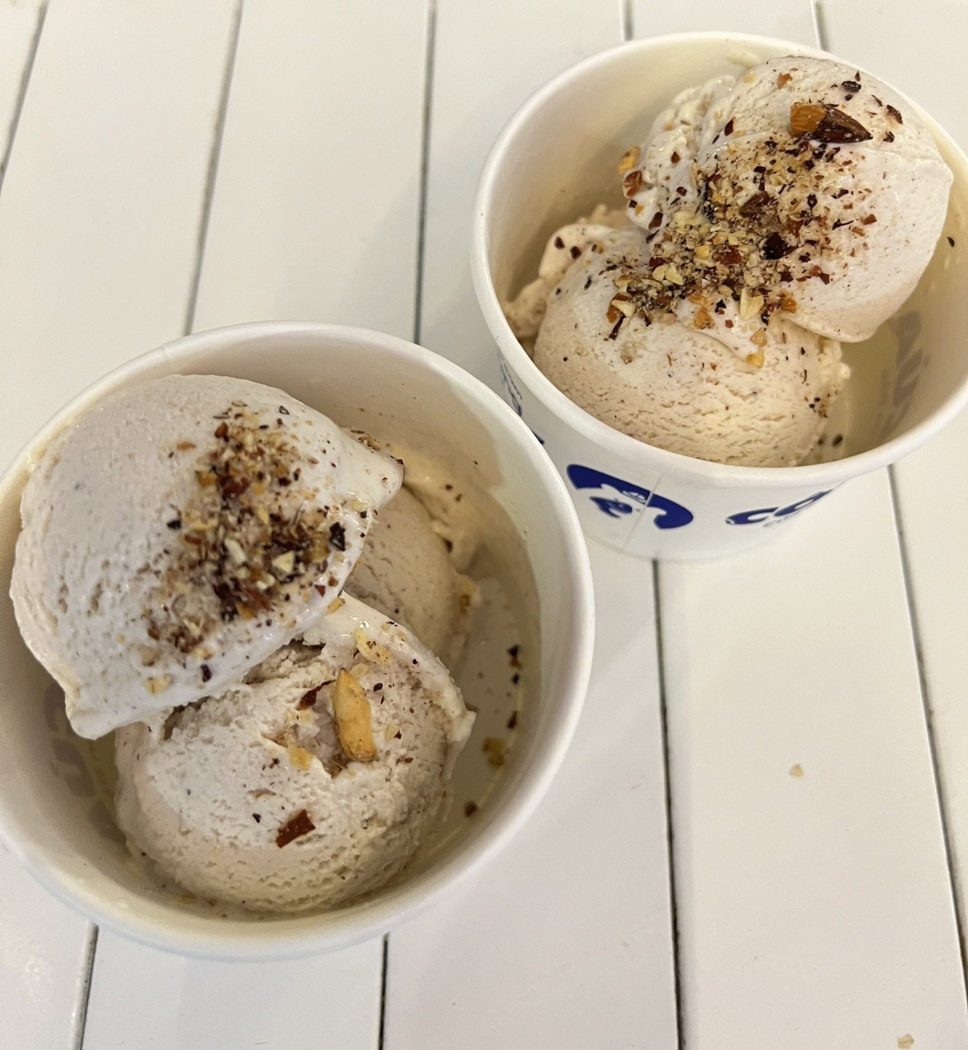 Cooling off with tropical almond ice cream