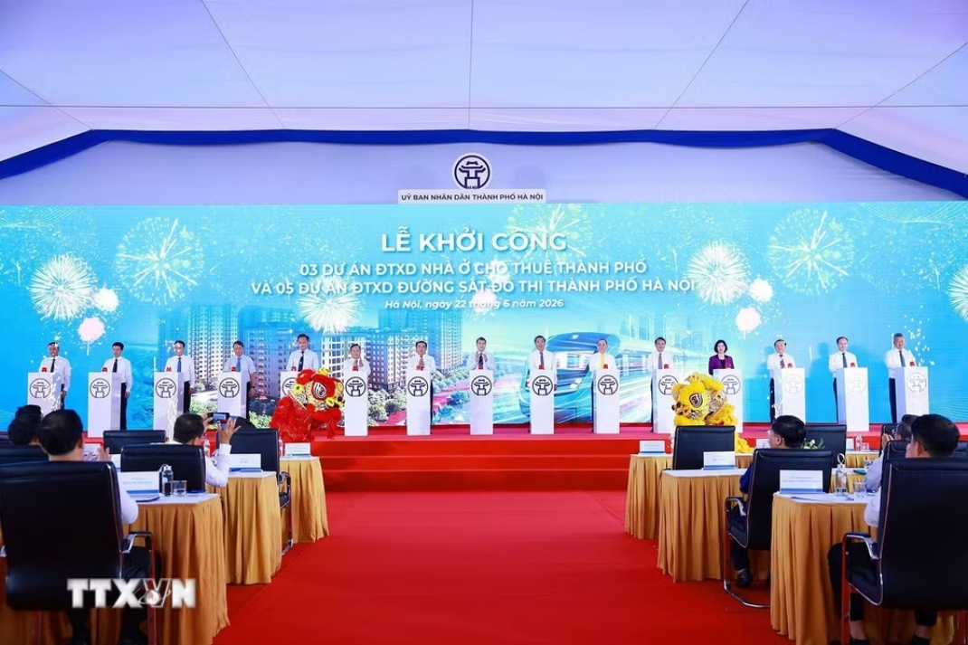 Hanoi breaks ground on five metro lines worth over VND1.3 quadrillion