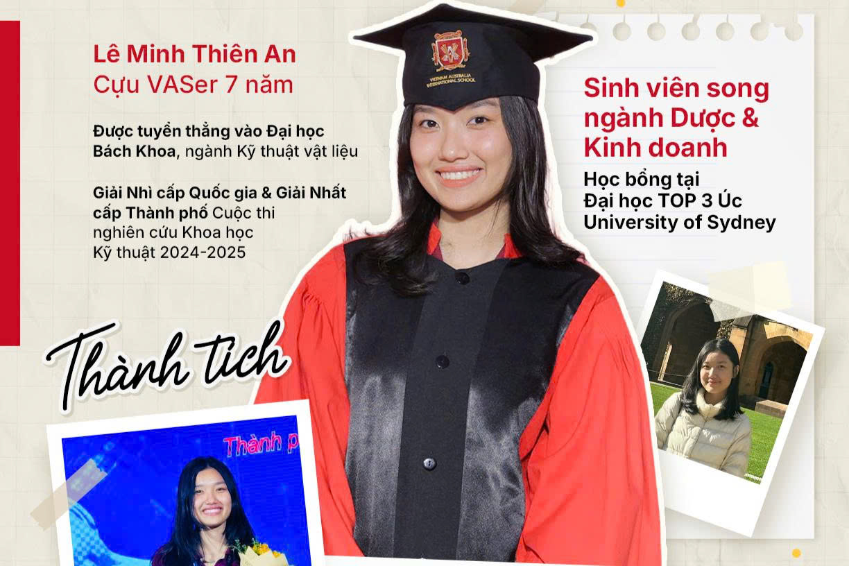 Dual Degrees and Top Rankings: The Multifaceted Journey of VAS Alumna Lê Minh Thiên An