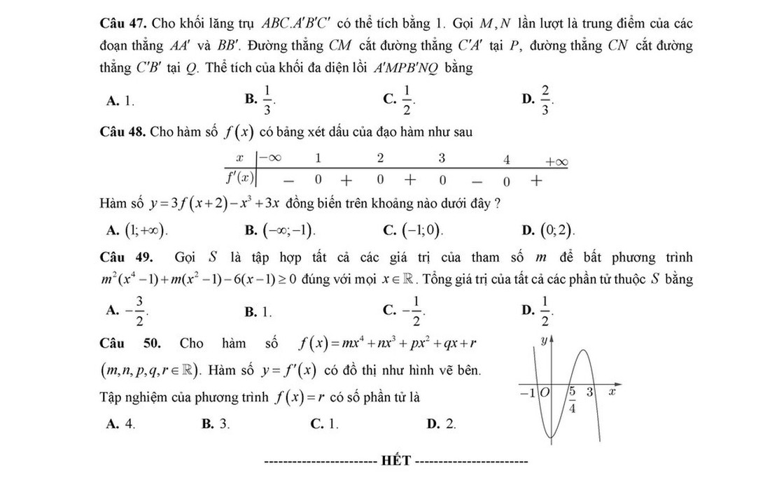 Bộ GD-ĐT công bố đề tham khảo thi THPT quốc gia 2019 - Ảnh 7.