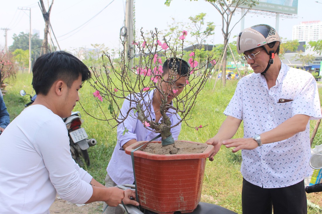 Đào tết Nhật Tân hàng chục triệu đồng xuống phố Sài Gòn - Ảnh 5.