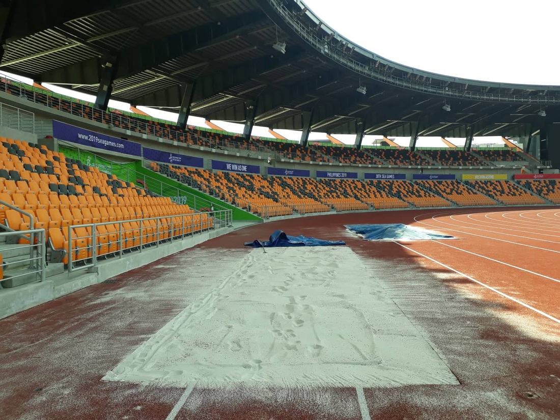 Sân thi đấu điền kinh đẹp long lanh sẵn sàng cho SEA Games 30 - Ảnh 9.