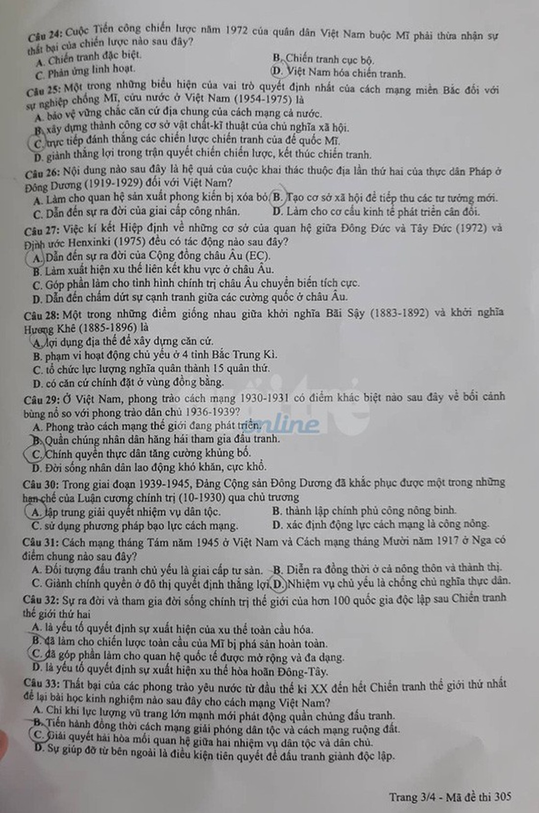 Đáp án môn địa lý THPT quốc gia 2019 - Ảnh 6.