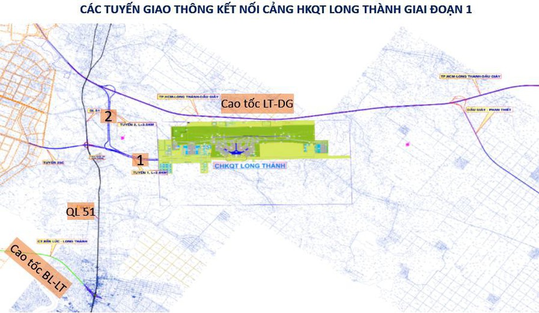 Kết nối giao thông vào cửa ngõ sân bay Long Thành như thế nào? - Ảnh 1.