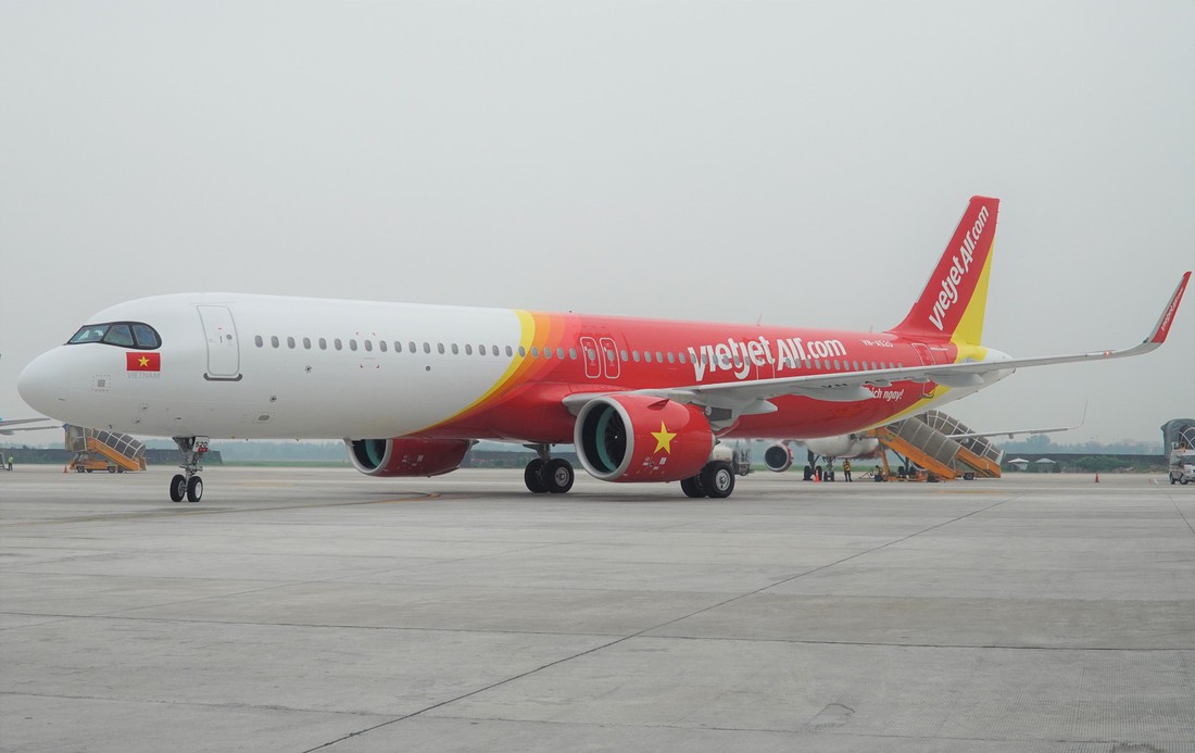 Vietjet nhận máy bay A321neo ACF 240 ghế đầu tiên trên thế giới - Ảnh 1.