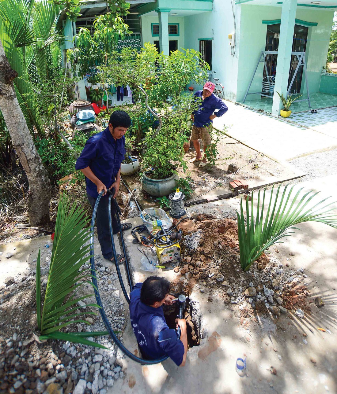 Băng sông Soài Rạp, nước sạch về Cần Giờ - Ảnh 2.