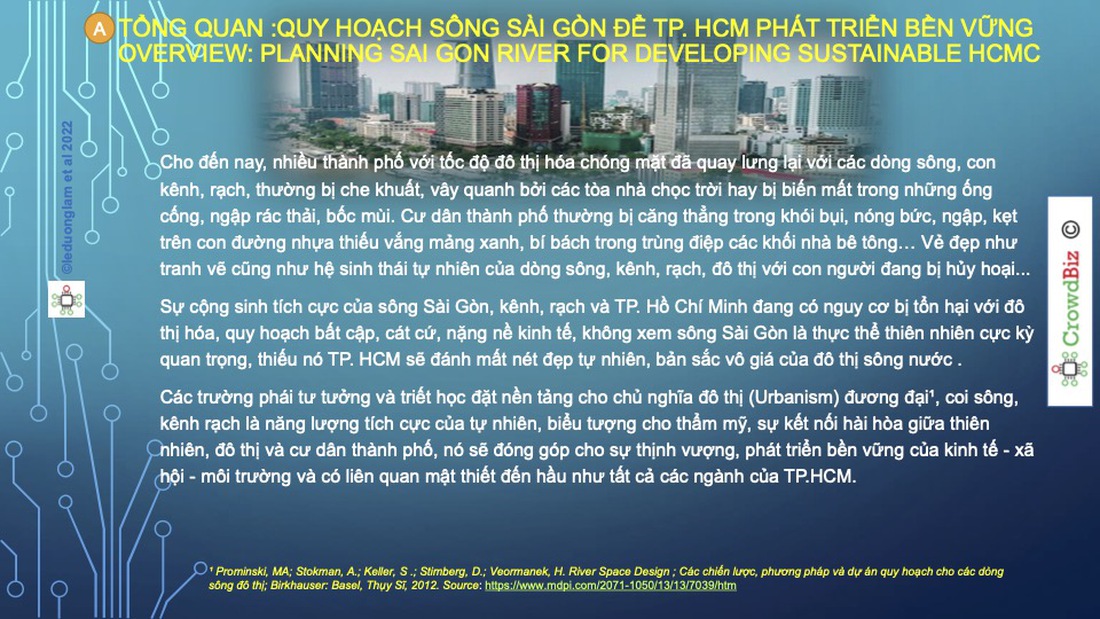 Quy hoạch và phát triển sông Sài Gòn - Hiệu quả lớn khi ứng dụng công nghệ - Ảnh 1.