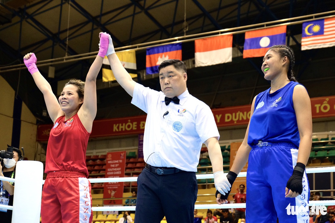 Việt Nam có 5 vận động viên đoạt vé tranh huy chương vàng kickboxing SEA Games 31 - Ảnh 1.