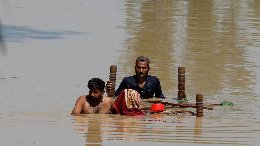 Chùm ảnh lũ lụt kinh hoàng ở Pakistan - Ảnh 5.