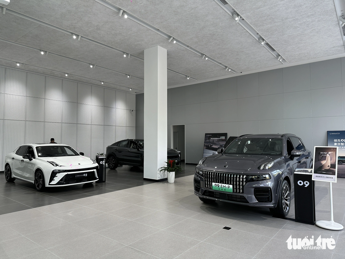 Showroom ô tô dĩ nhiên vẫn có xe, nhưng rất ít