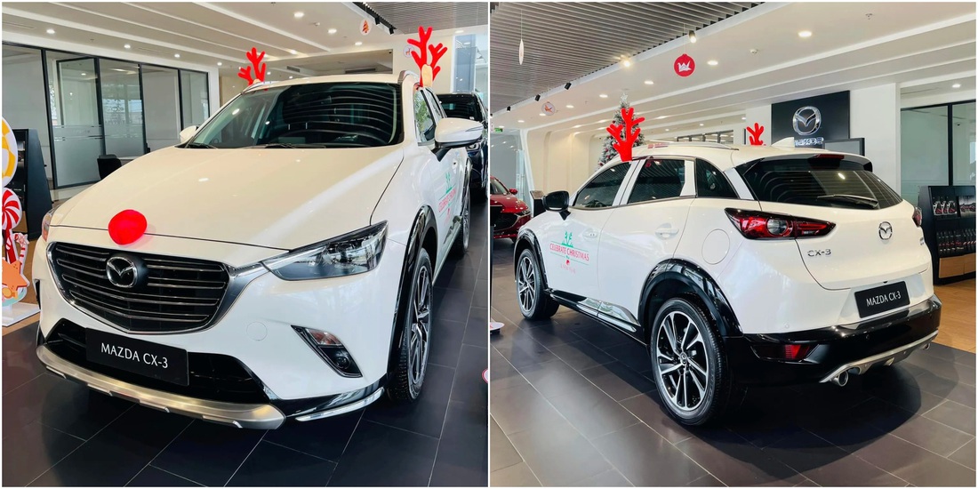 Mazda CX-3 2024 được trang trí theo phong cách đón Giáng sinh mới về đại lý Việt Nam - Ảnh: Đại lý Mazda