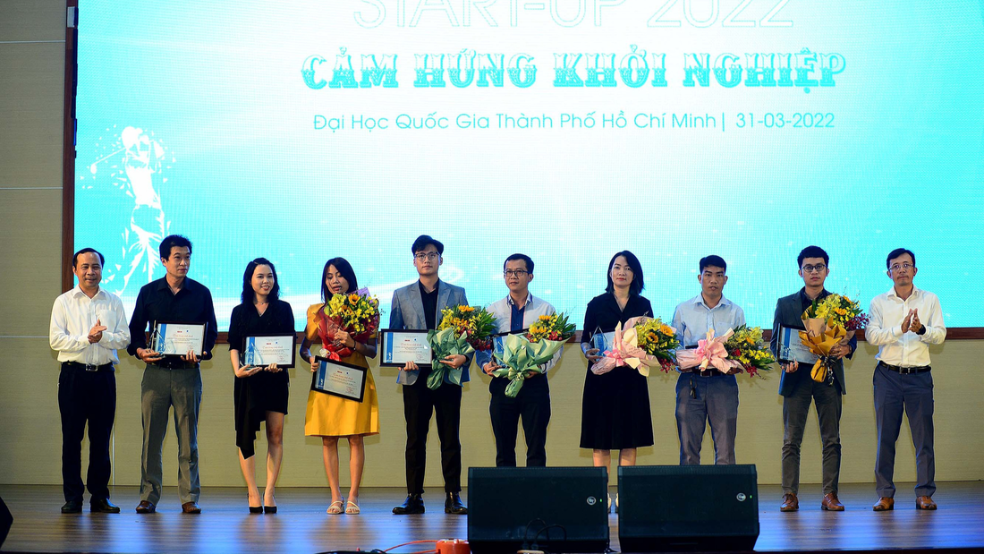 Các start-up được chọn để vinh danh tại giải thưởng khởi nghiệp của báo Tuổi Trẻ năm 2022 - Ảnh: QUANG ĐỊNH