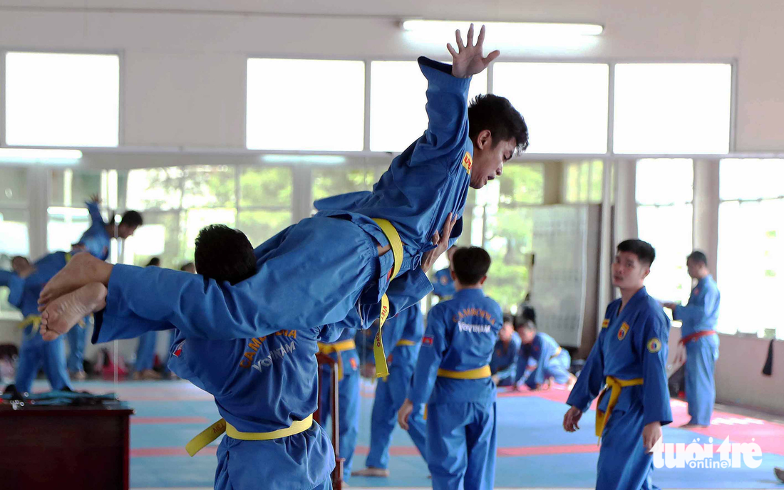 Các đòn thế đẹp mắt lẫn hiệu dụng giúp vovinam quảng bá ra nước ngoài  - Ảnh: NGUYÊN KHÔI