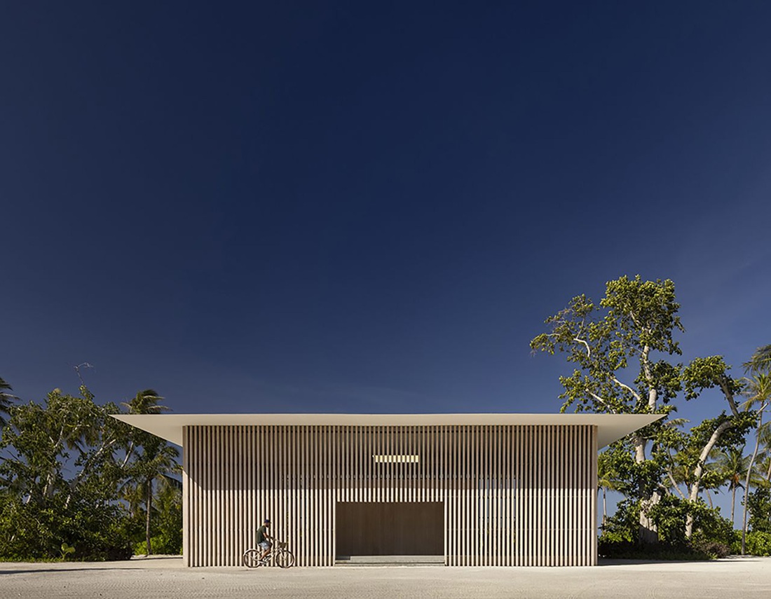 Turrell Pavilion bằng gỗ ở Maldives - Ảnh: WAF