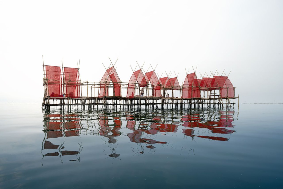 Trang trại nuôi hàu Angsila Oyster Scaffolding Pavilion - Ảnh: WAF