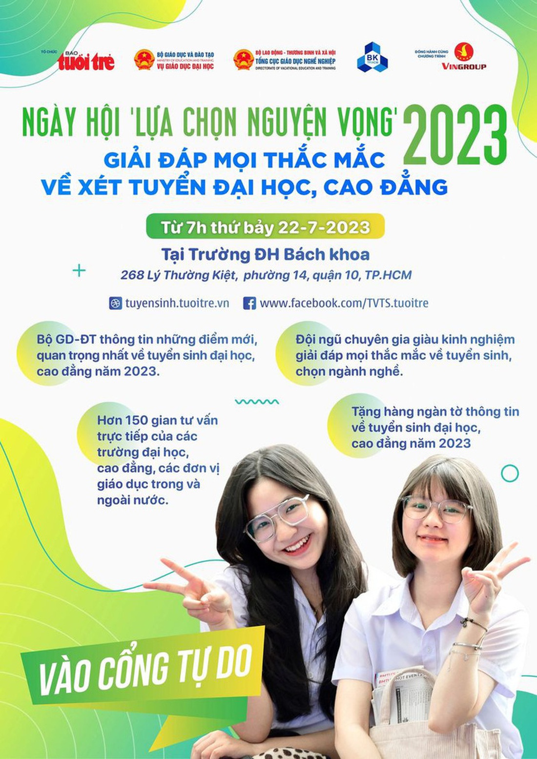 Ngày hội lựa chọn nguyện vọng xét tuyển đại học.