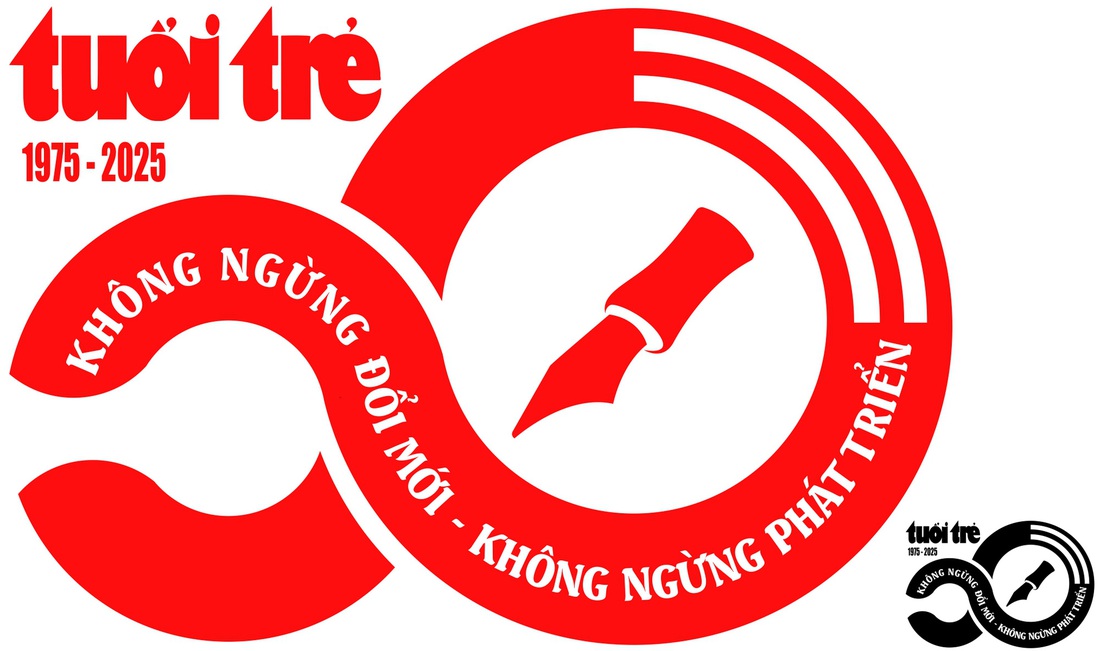 Những thiết kế logo, ý tưởng slogan kỷ niệm 50 năm thành lập báo Tuổi Trẻ - Ảnh 8.