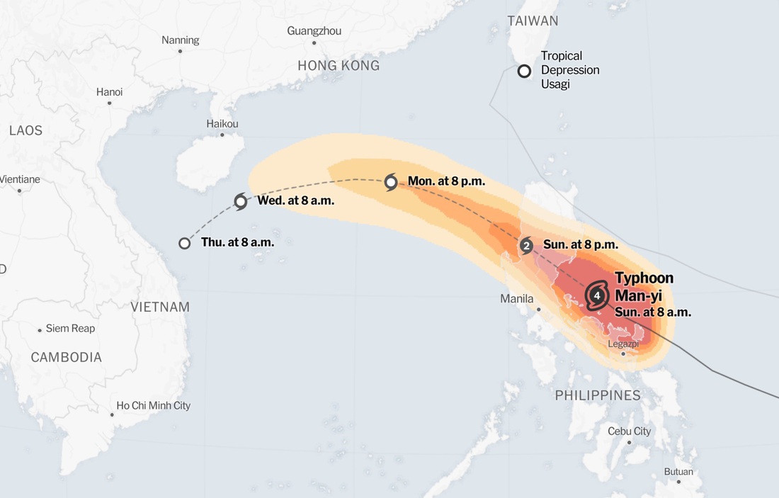 Thị trưởng Philippines mô tả bão Man-yi: 'Chưa từng chứng kiến cơn bão nào mạnh như vậy' - Ảnh 1.