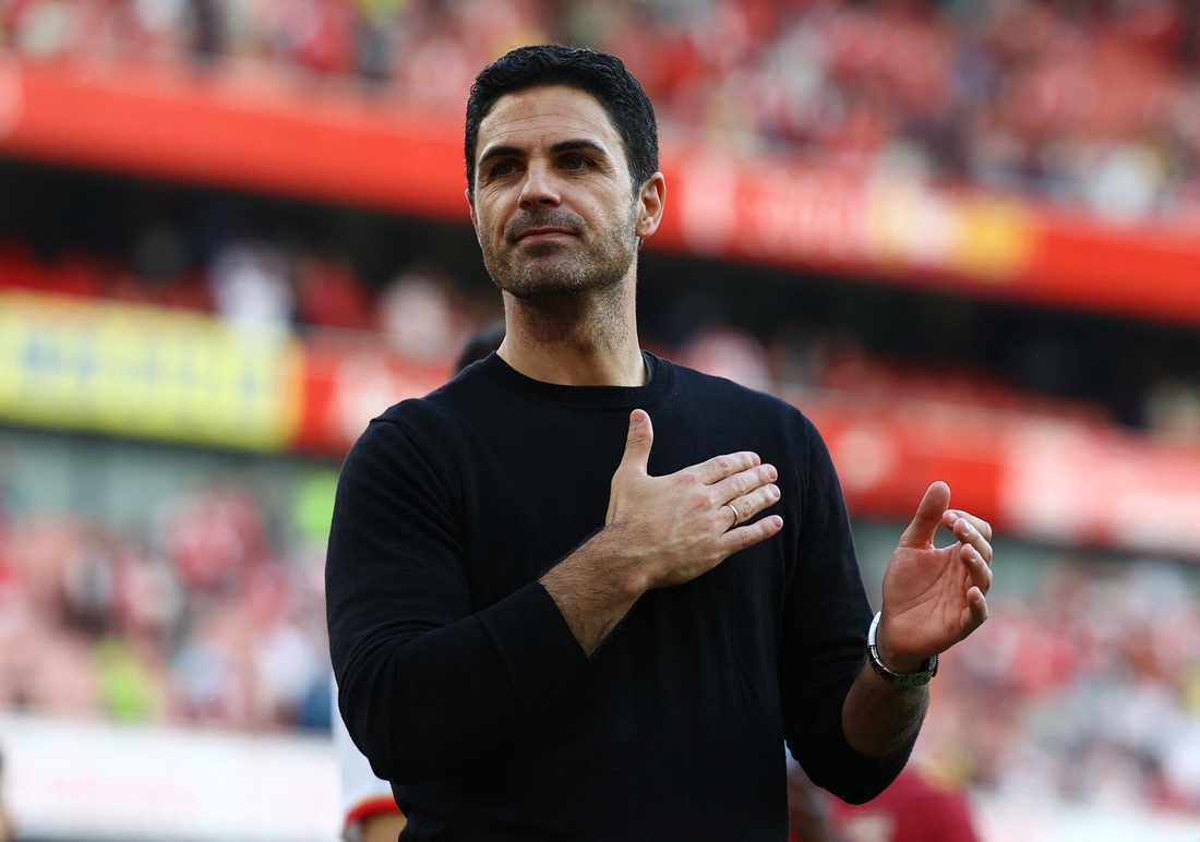 Arsenal của HLV Arteta thực sự rất xuất sắc nhưng Man City quá mạnh - Ảnh: REUTERS