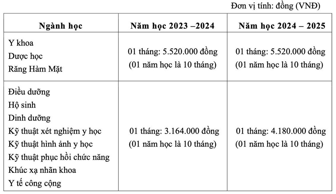 Học phí ngành y dược các trường ở TP.HCM tăng, có ngành trên 200 triệu- Ảnh 3.