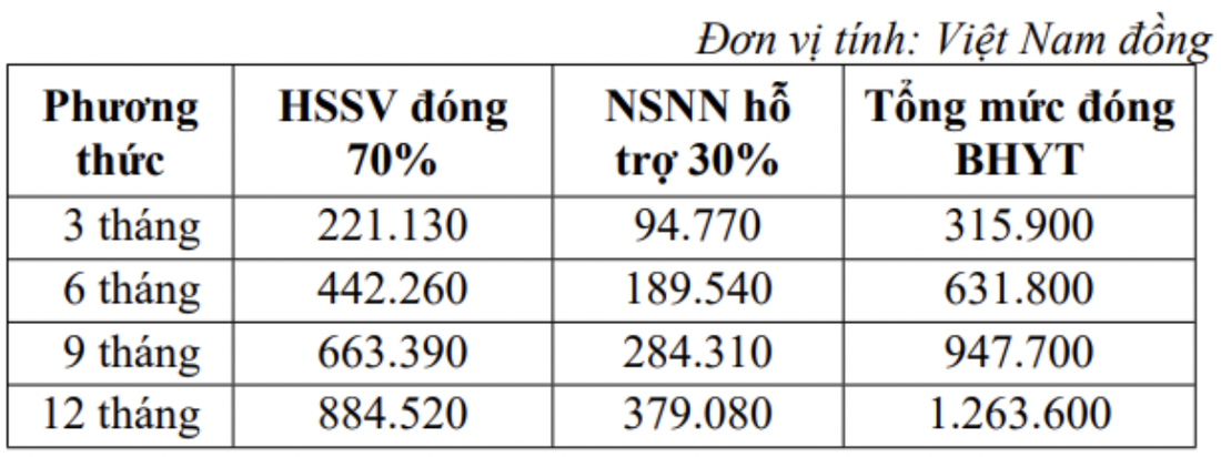 Mức đóng bảo hiểm y tế học sinh, sinh viên - Ảnh: PHẠM CHÍNH