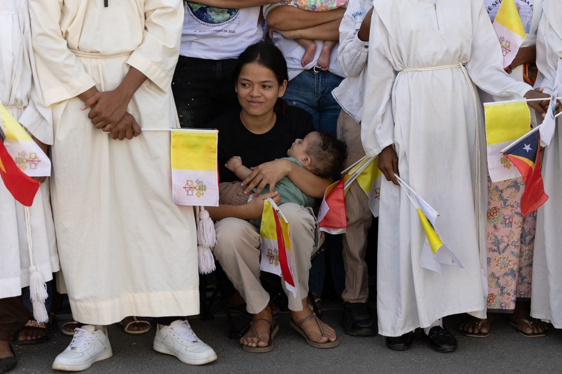 Giáo hoàng Francis cử hành một trong những Thánh lễ lớn nhất kể từ khi đăng quang tại Timor-Leste - Ảnh 4.