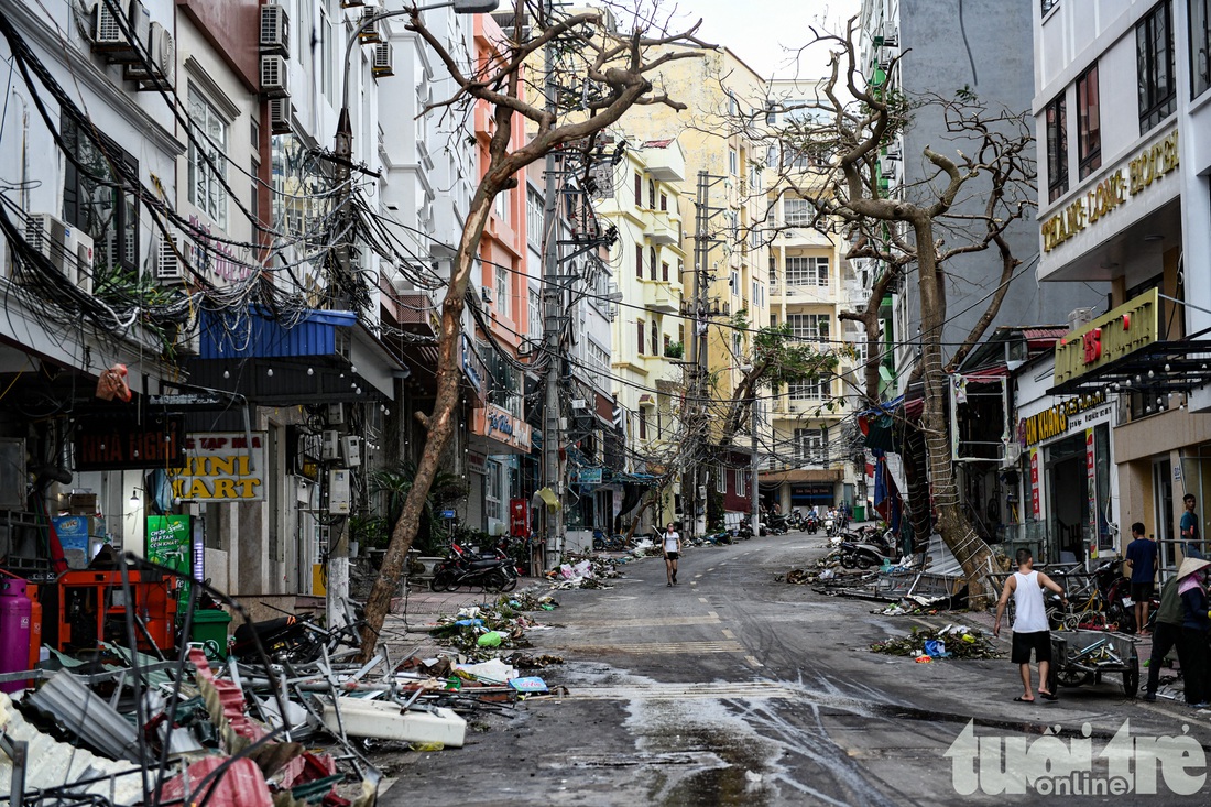 Tiểu thương ở Cát Bà khóc lặng trước đống hoang tàn sau bão - Ảnh 6.