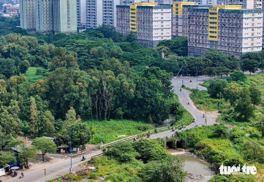 Nhiều con đường ở làng đại học TP.HCM chi chít 'ổ gà, ổ voi' - Ảnh 4.