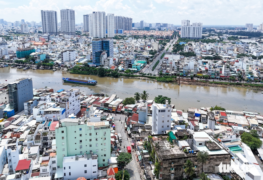 Người dân tháo nhà, giao đất làm cầu đường Nguyễn Khoái giảm áp lực khu Nam qua cầu Kênh Tẻ- Ảnh 11. đường Nguyễn Khoái - Ảnh 6.