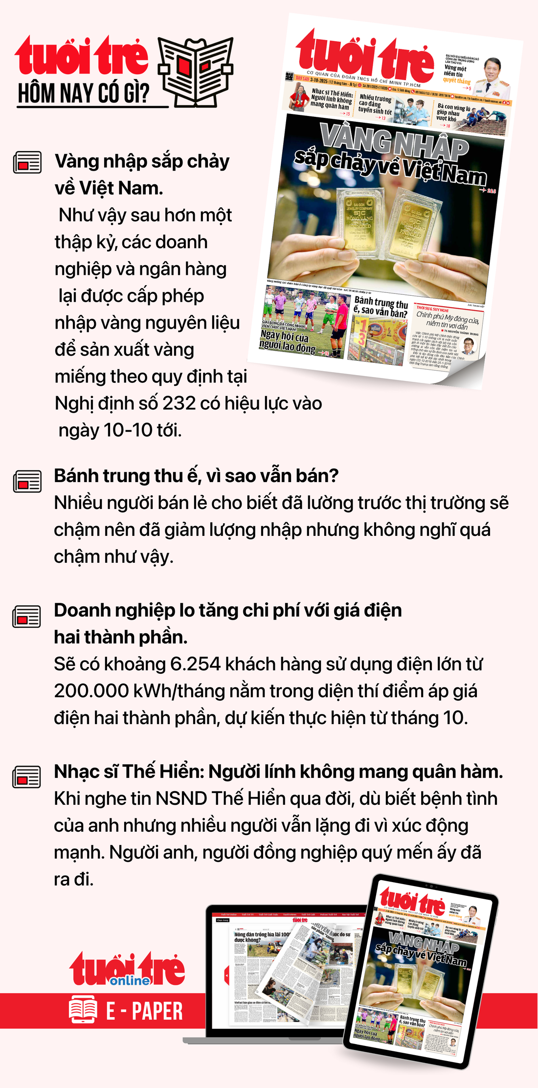 Tin tức sáng 3-10: Bảo hiểm xác nhận hơn 2.200 vụ thiệt hại do bão lũ - Ảnh 8.