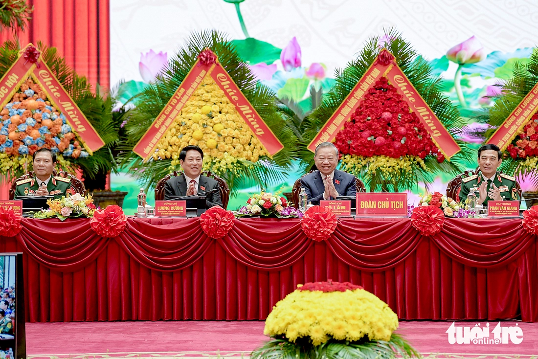 Tổng Bí thư, Chủ tịch nước dự Đại hội Đảng bộ Quân đội - Ảnh 1.