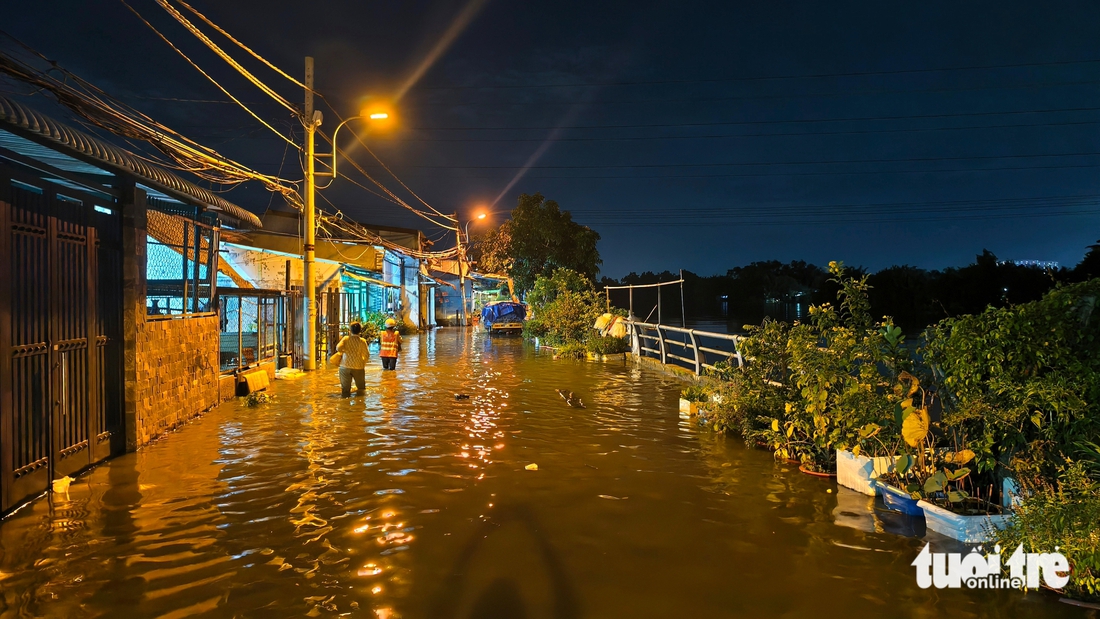 Triều cường TP.HCM dâng cao, may là không có mưa - Ảnh 9.