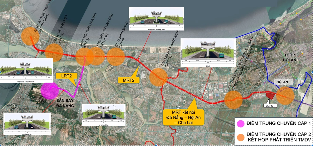 Đà Nẵng ưu tiên làm tuyến đường sắt đô thị nối từ sân bay với Hội An - Ảnh 3.